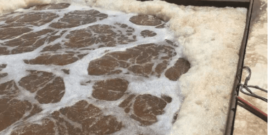 （圖：清洗廢水處理現(xiàn)場）